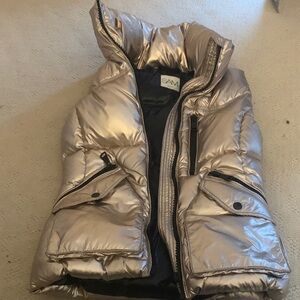 SAM Shiny Silver Puffer Jacket